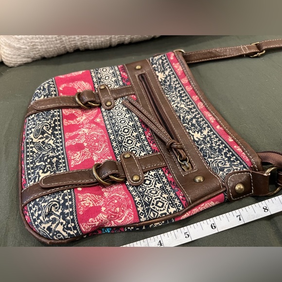 Bohemian style patterned crossbody bag - Picture 4 of 4